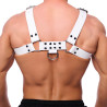 The Red Harness Harnais en cuir Buckle Blanc